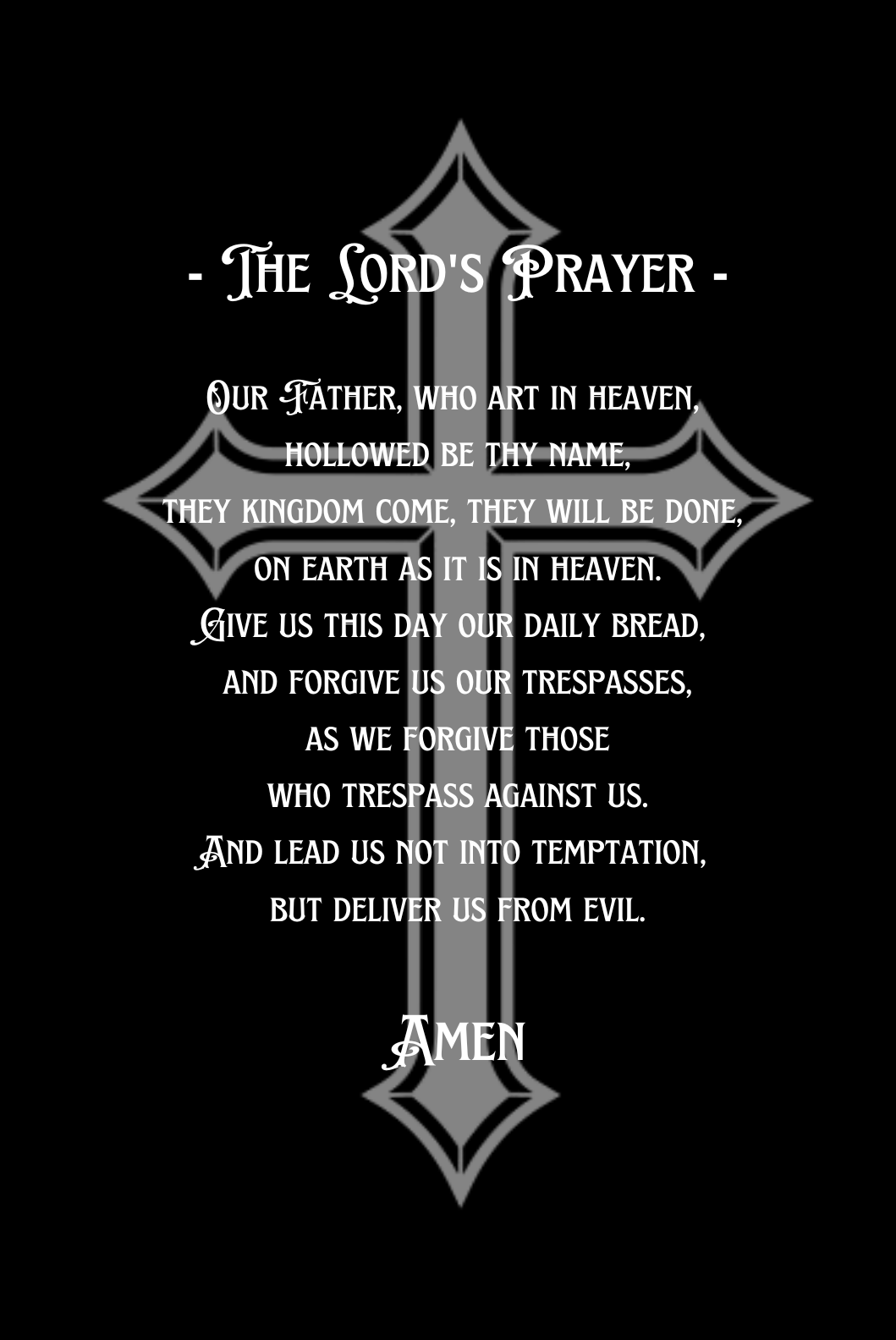 The Lord's Prayer Shirt